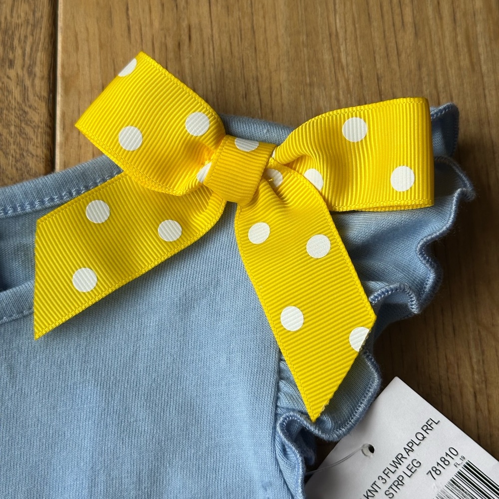 NEW Good Lad Sleeveless Ruffle Flower Appliqué Top size 2T - Picture 3 of 8